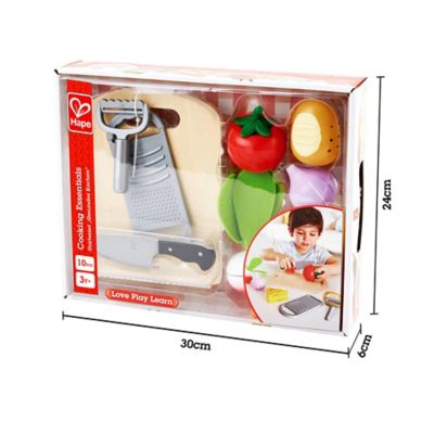 Image showing  Kitchen Food Playset: Cooking Essentials - Kid's Wooden Kitchen Toy