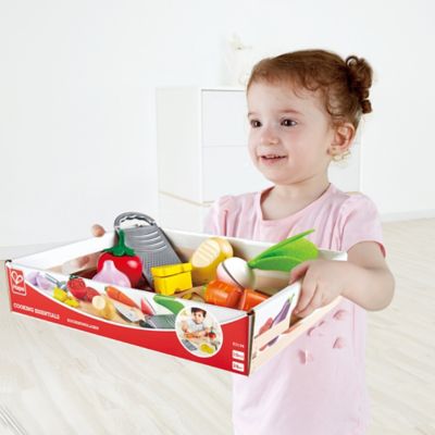 Image showing  Kitchen Food Playset: Cooking Essentials - Kid's Wooden Kitchen Toy
