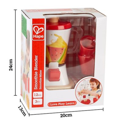 Image showing  Smoothie Blender - 12 pc. - Kid's Wooden Toy Kitchen Accessory Playset