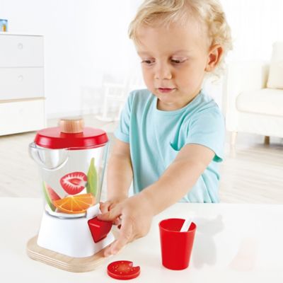 Image showing  Smoothie Blender - 12 pc. - Kid's Wooden Toy Kitchen Accessory Playset