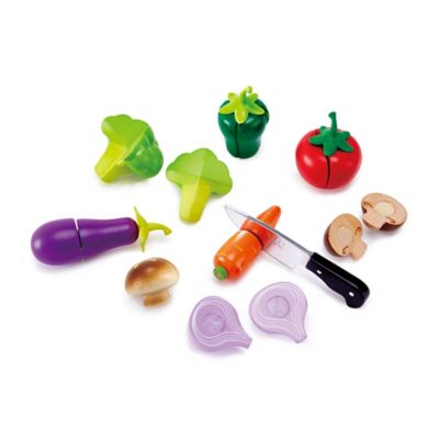 Hape Kitchen Food Playset: Garden Vegetables - Kid's Wooden Kitchen Cooking & Food Toys
