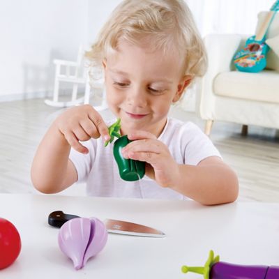 Image showing  Kitchen Food Playset: Garden Vegetables - Kid's Wooden Kitchen Cooking & Food Toys