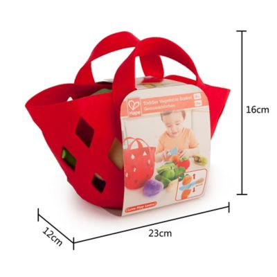 Image showing  Kitchen Food Playset: Toddler Vegetable Basket - 7 pc.