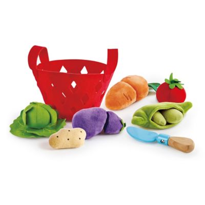 Image showing  Kitchen Food Playset: Toddler Vegetable Basket - 7 pc.