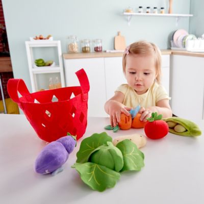 Image showing  Kitchen Food Playset: Toddler Vegetable Basket - 7 pc.