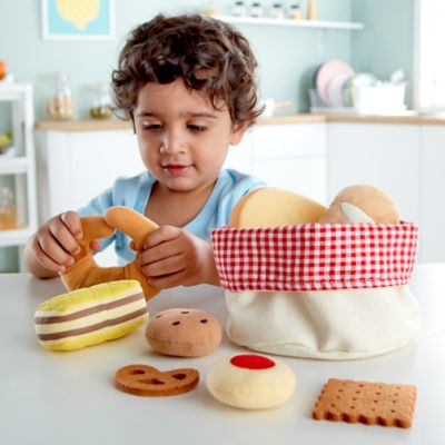 Image showing  Kitchen Food Playset: Toddler Bread Basket - Children Ages 18 mo+