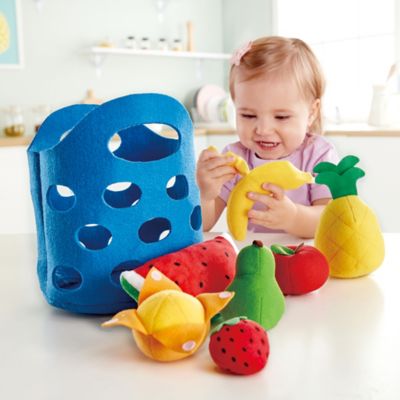 Image showing  Kitchen Food Playset: Toddler Fruit Basket - Children Ages 18 mo+