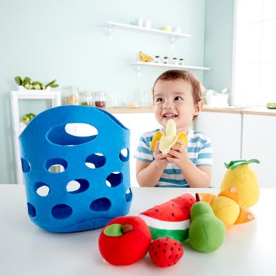Image showing  Kitchen Food Playset: Toddler Fruit Basket - Children Ages 18 mo+