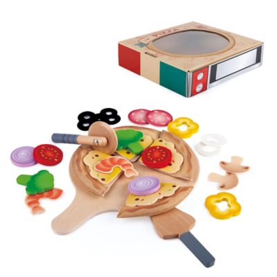 Hape Kitchen Food Playset: Perfect Pizza - 29 pc. - Children Ages 3+