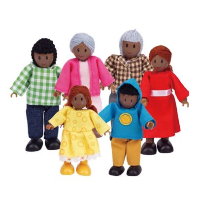 Hape Happy Family Dollhouse Set: African American, Ages 3+