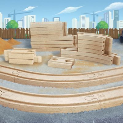 Image showing  Railway Collection Super Expansion Rail Pack -24 Pieces - Ages 3+