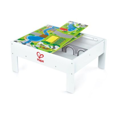 Hape Railway Collection: Play & Stow Storage Activity Table - Kids Ages 3+