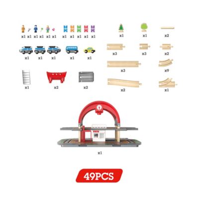 Image showing 2 th Hape Grand City Station: Light & Sound - 49 Pieces, Children Ages 3+