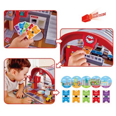 Image showing 3 th Hape Grand City Station: Light & Sound - 49 Pieces, Children Ages 3+