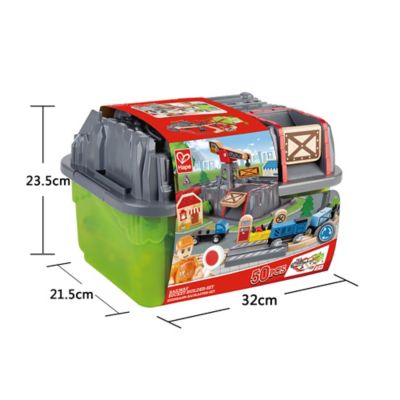 Image showing  Bucket Builder Set Railway - 50 Pieces - Kids Ages 3+