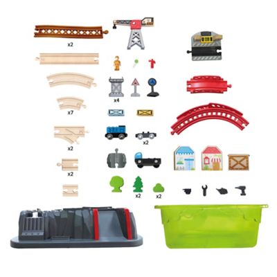 Image showing  Bucket Builder Set Railway - 50 Pieces - Kids Ages 3+