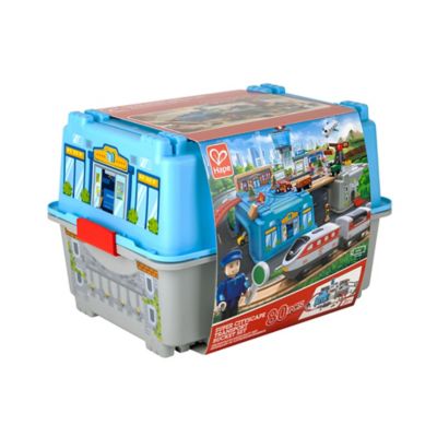 Image showing  Bucket Builder Set Super Cityscape Transport - 80 Pieces- Ages 3+