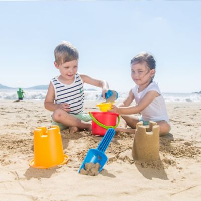 Image showing  5-in-1 Beach Set - Kids Sand & Water Toys, Buckets & Shovels
