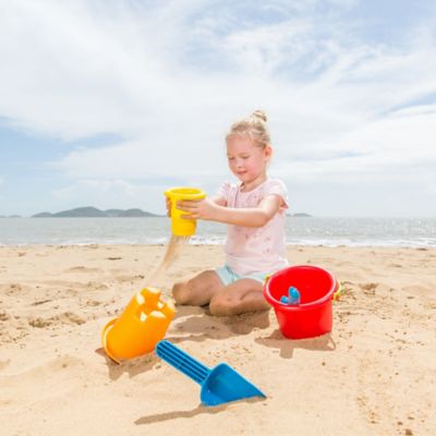 Image showing  5-in-1 Beach Set - Kids Sand & Water Toys, Buckets & Shovels