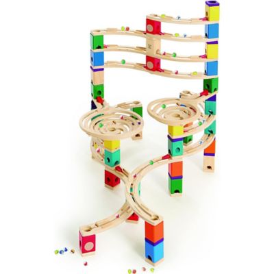 Image showing  Quadrilla Wooden Marble Run Construction: The Cyclone - Ages 4+