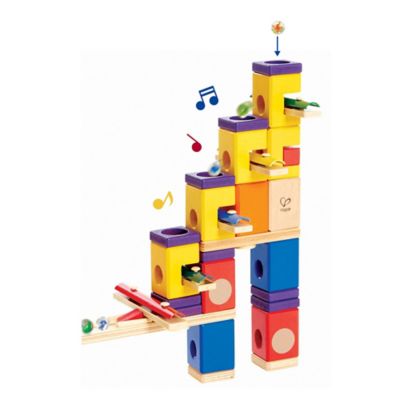 Image showing  Quadrilla Wooden Marble Run Construction: Music Motion - Ages 4+