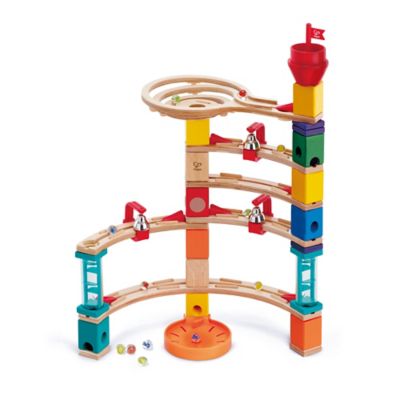 Image showing  Quadrilla Wooden Marble Run Construction: Castle Escape - Ages 4+