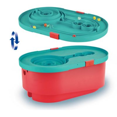 Image showing  Quadrilla Wooden Marble Run Construction: Stack Track Bucket - Ages 4+