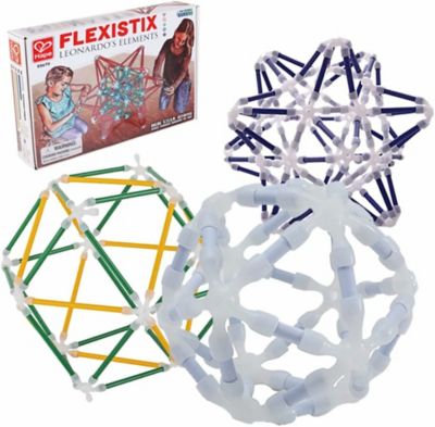 Hape Flexistix Leonardo's Elements - Stick Building Puzzle Toy, Kids Ages 4+