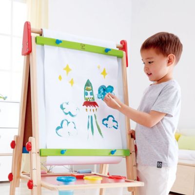 Image showing  All-in-One Easel Kid's Wooden Double-Sided Art Easel, Ages 3+