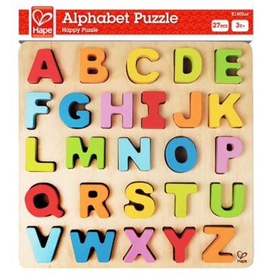 Hape Wooden Alphabet Puzzle -Kids ABC Letters Colorful Educational Learning Puzzle