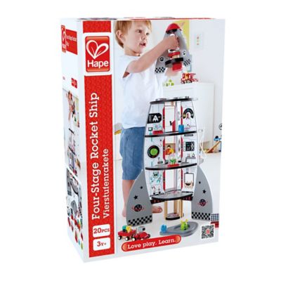 Image showing  Four-Stage Rocket Ship Playset - Includes Space Themed Accessories
