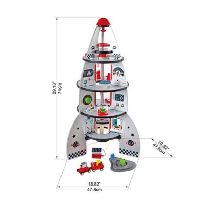 Image showing  Four-Stage Rocket Ship Playset - Includes Space Themed Accessories