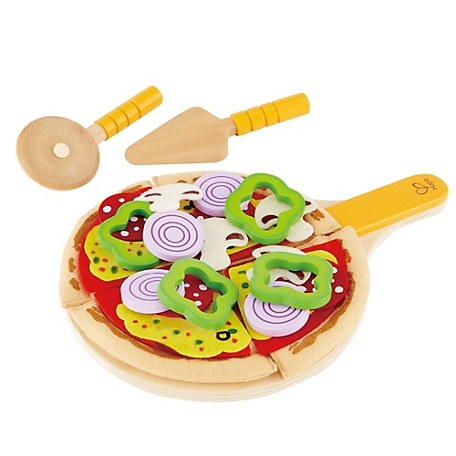 Hape Kitchen Food Playset: Homemade Pizza - pc. - Kid's Wooden Kitchen Toy