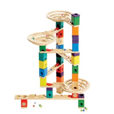 Image showing  Quadrilla Wooden Marble Run Construction: Vertigo - Ages 4+