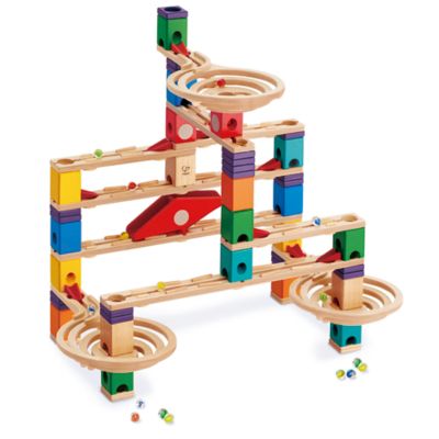 Image showing  Quadrilla Wooden Marble Run Construction: Vertigo - Ages 4+