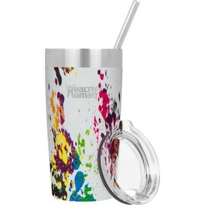 Healthy Human Stainless Steel Tumbler with Straw & Lid 20 oz.
