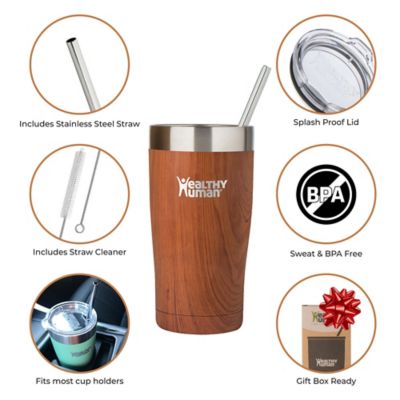 Image showing  Stainless Steel Tumbler with Straw & Lid 20 oz.