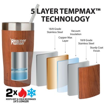 Image showing  Stainless Steel Tumbler with Straw & Lid 20 oz.
