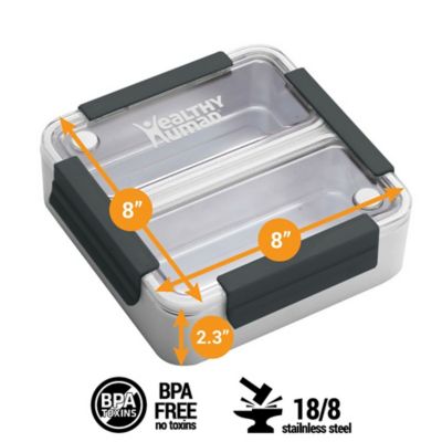Image showing  On The Go Bento Lunch Box with Stainless Steel Trays