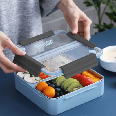 Image showing  On The Go Bento Lunch Box with Stainless Steel Trays