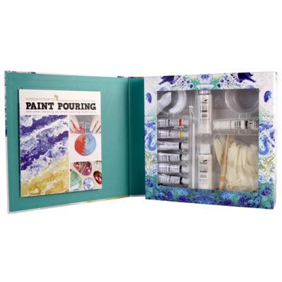 Image showing  Paint Pouring Kit - Unleash Your Creativity with Vibrant and Fluid Abstract Art