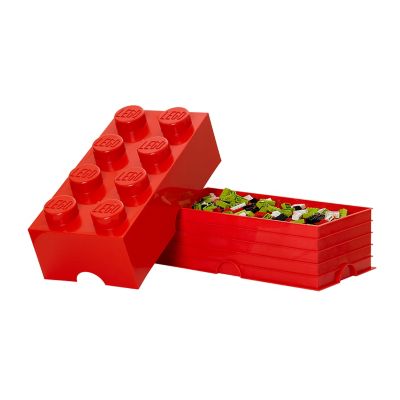 Image showing  Storage Brick 8, Bright Red