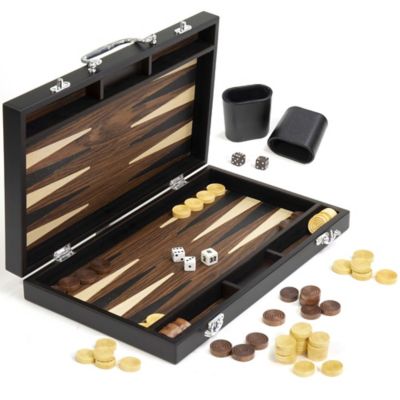 Image showing  Craftsman Deluxe Wood Backgammon Game Set