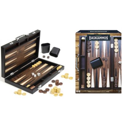 Image showing  Craftsman Deluxe Wood Backgammon Game Set