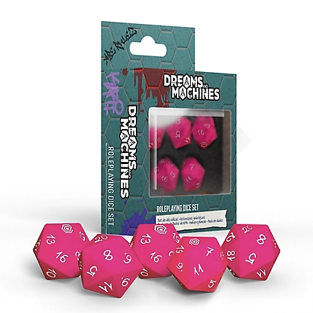 Modiphius Dreams And Machines: Dice Set - Hot Pink