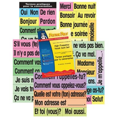 Image showing  French Educational & Language Teaching Vocabulary Card Phrase Posters