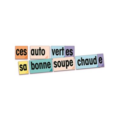 Image showing  French Educational & Language Teaching Adjective Vocabulary Card Phrase Posters