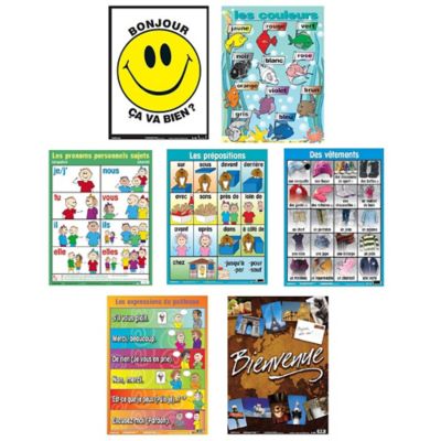 Poster Pals French Educational & Language Teaching Basic Posters