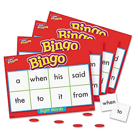 TREND Enterprises, Inc Sight Words Bingo - Language Building Skill Game for Home or Classroom