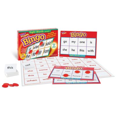 Image showing  Sight Words Bingo - Language Building Skill Game for Home or Classroom